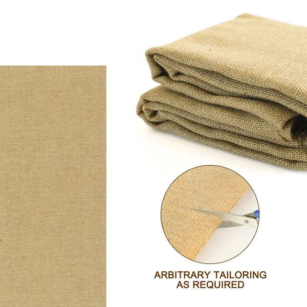 63inch*30ft Eco-Friendly Jute Mulch, Gardening Ground Cover, Plant Mulch, Weed Control, Soil Erosion Prevention, Biodegradable Material