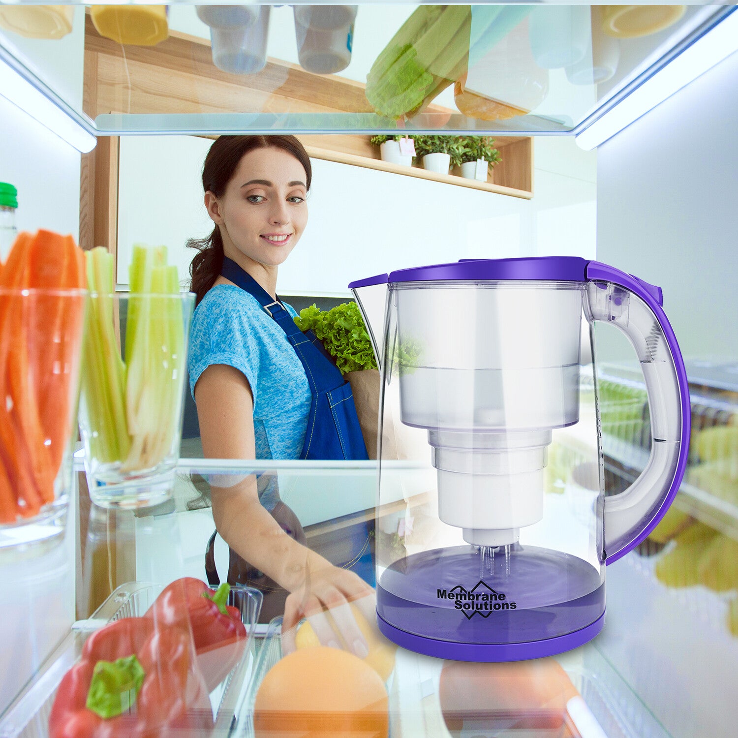 Simpure 3.5L Water Filter Pitcher Jug Hard Water Better Drinking Filtration DP05