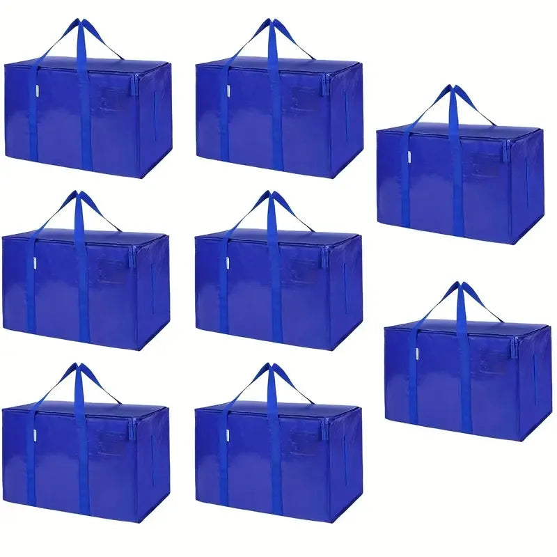 Large Mobile Bag With Zipper And Handle, Heavy-duty Storage Tote Bag Mobile Box, Saving Space, Shelf Baskets