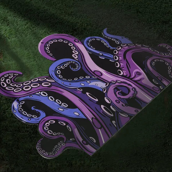 Octopus Bathroom Rug Non-Slip Mat -, Microfiber Absorbent Octopus Rug Non-Slip Backing, Unique Gift And Holiday Decor Rug For Tabletop Role Playing Gamers, Fans And Sailing Enthusiasts