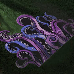 Octopus Bathroom Rug Non-Slip Mat -, Microfiber Absorbent Octopus Rug Non-Slip Backing, Unique Gift And Holiday Decor Rug For Tabletop Role Playing Gamers, Fans And Sailing Enthusiasts