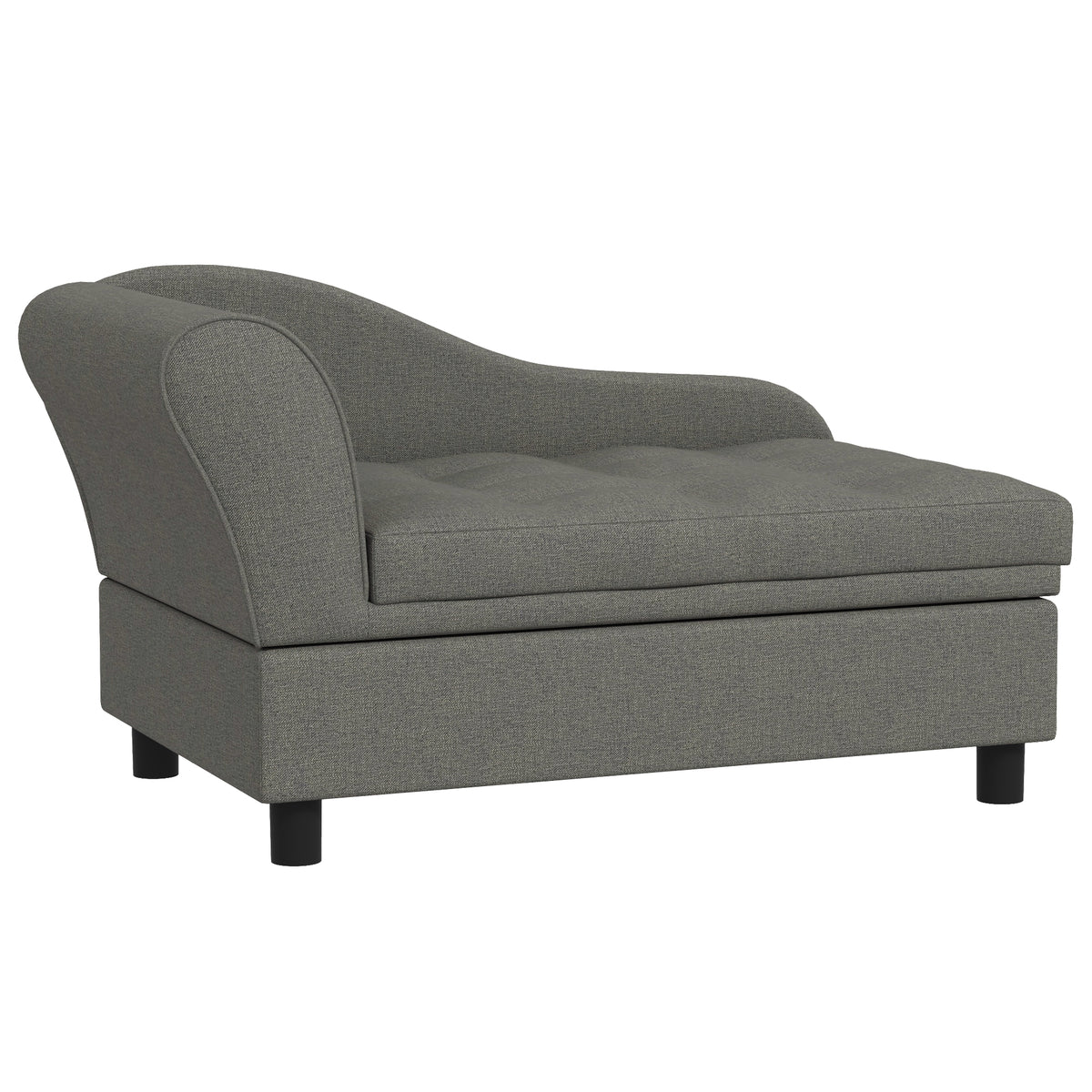 Pet Sofa Dog Sofa for Small Dogs with Storage, Gray