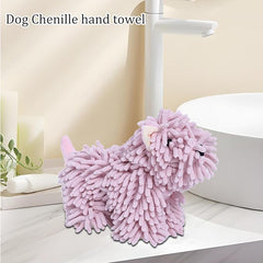 Cute Puppy Shaped Towel,Absorbent Kitchen Towel With Hanging Loop, Towels For Home