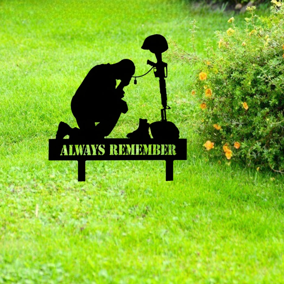 Freedom Is Not Free Silhouette Memorial - Outdoor Tribute For Fallen Heroes