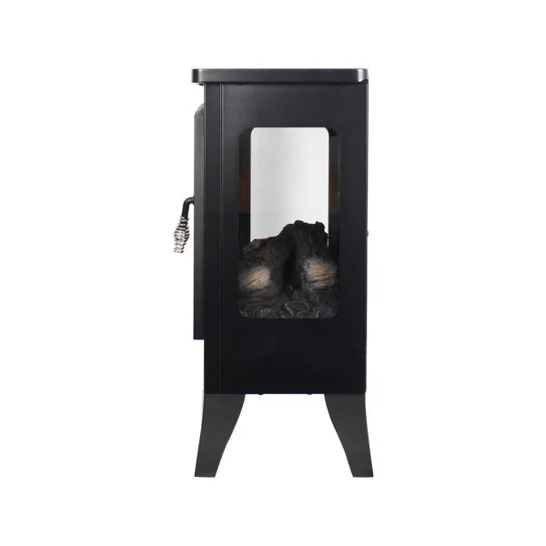 21 InchThree-sided Freestanding Electric Fireplace Stove Heater With 3D Flame Effect With Remote Control--Self-pickup Is Not Supported