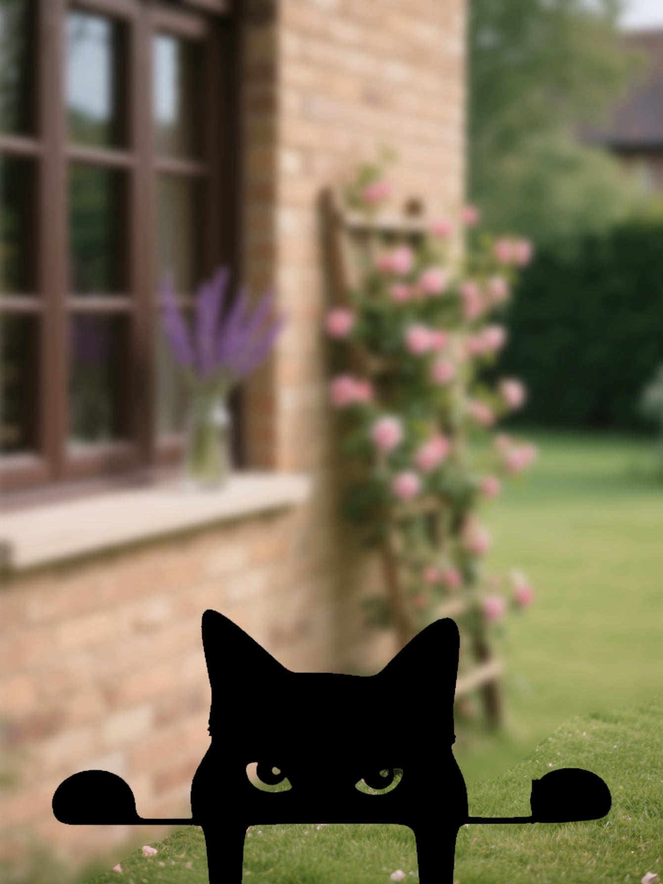 Pawsitively Purrfect Whimsical Metal Cat Garden Decor