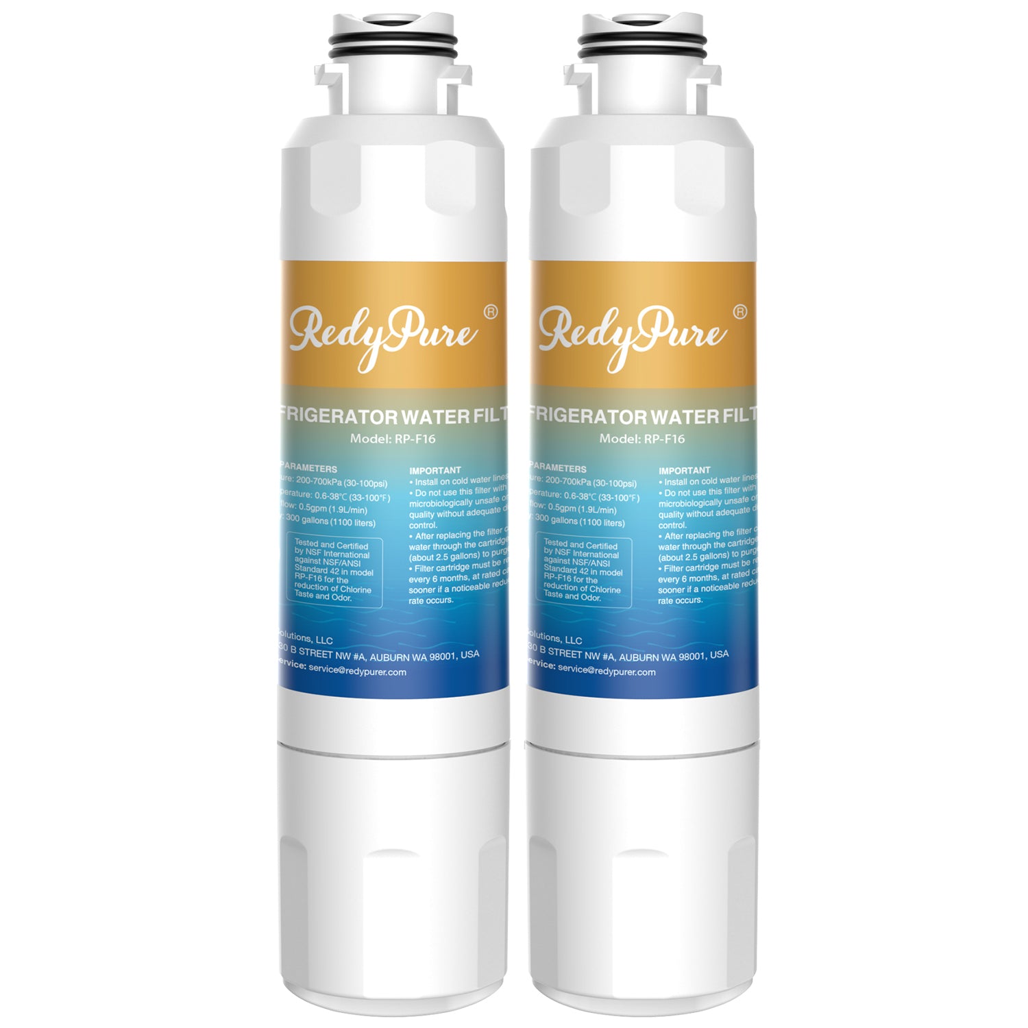 2 Pack Refrigerator Water Filter Replacement For Water Filter HAF-CIN EXP, DA29-00020B, HAF-CIN, DA29-00020B-1, RF28HMEDBSR, RF263BEAESR, RS25J500DSR, RF263TEAESG, HDX FMS-2, DA97-08006A-1