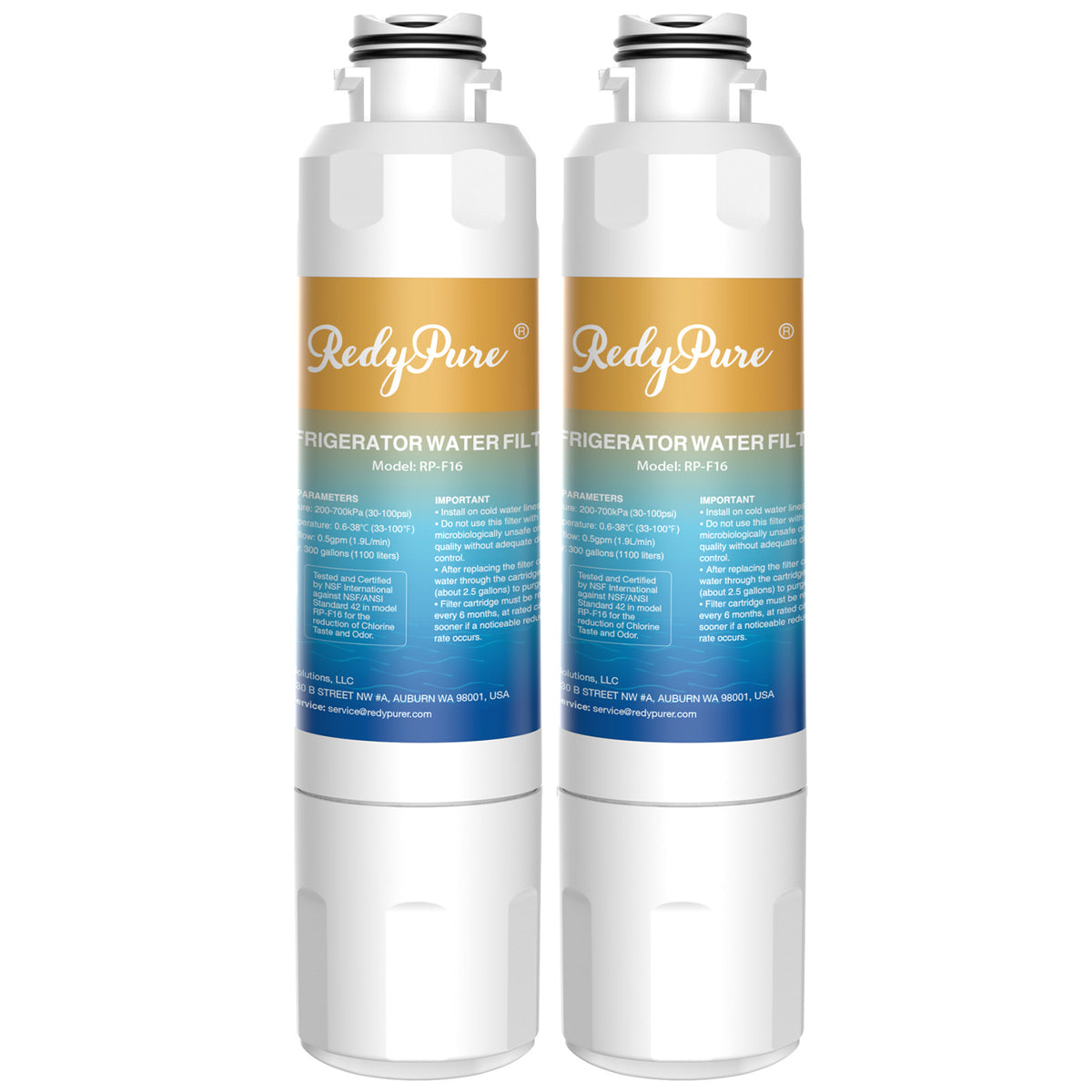 2 Pack Refrigerator Water Filter Replacement For Water Filter HAF-CIN EXP, DA29-00020B, HAF-CIN, DA29-00020B-1, RF28HMEDBSR, RF263BEAESR, RS25J500DSR, RF263TEAESG, HDX FMS-2, DA97-08006A-1