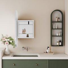 20x34 Inch Oval Recessed Metal Frame Bathroom Wall Cabinet With Mirror And Adjustable Shelves Unavailable Platforms- Temu