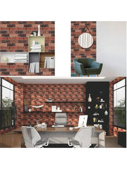 30pcs Waterproof 3D Faux Brick Wall Panels Peel And Stick, Self Adhesive Wall Panels