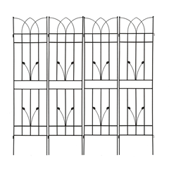4 Pack Metal Garden Trellis 71" X 17.7" Rustproof Trellis For Climbing Plants Outdoor Flower Support