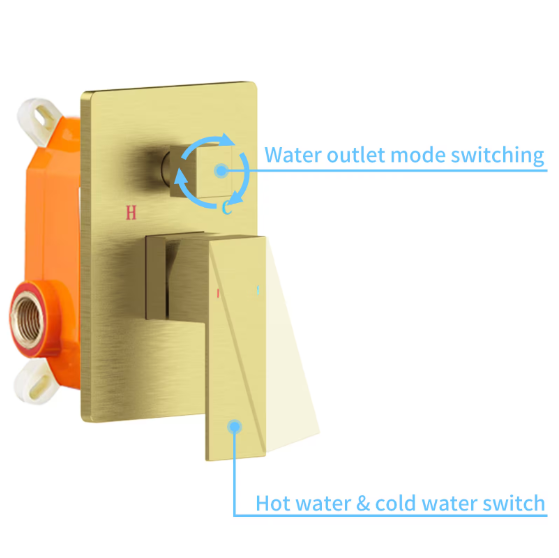 Shower System Shower Mixer Combo Set Wall-mounted