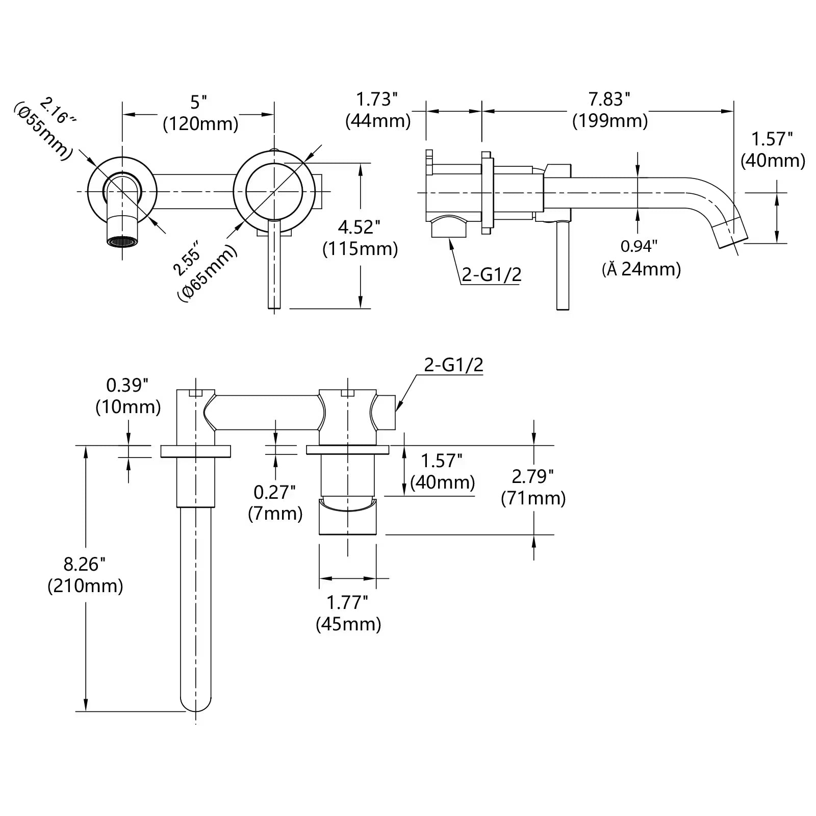 Wall-mounted Faucets