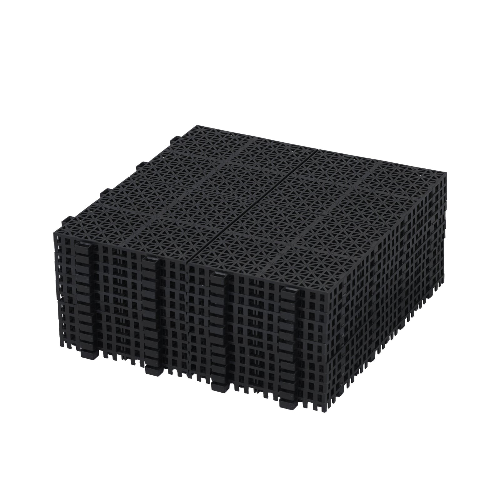 Waterproof Outdoor All-weather Anti Slip Bathroom Black Interlocking Deck