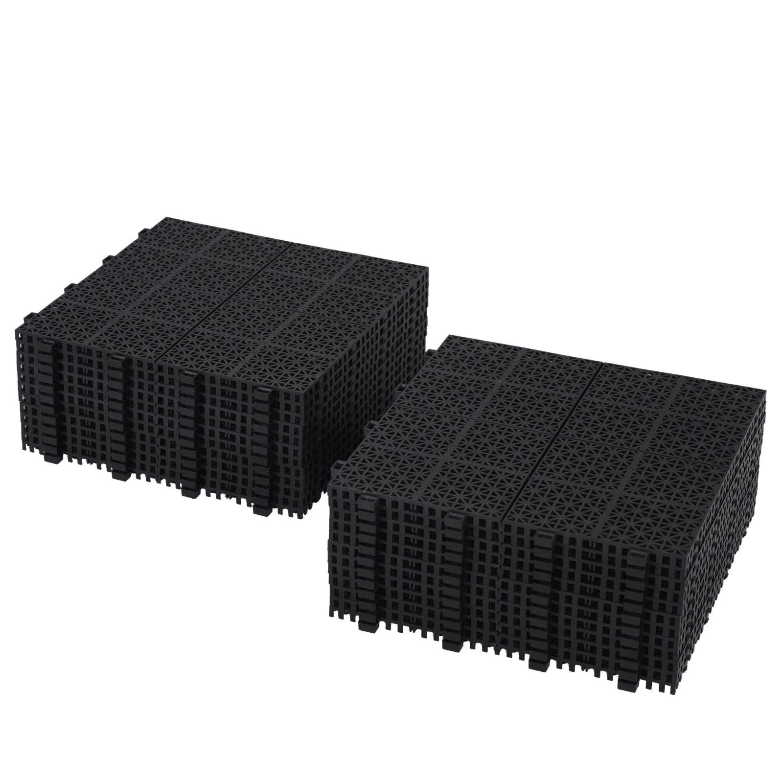 Waterproof Outdoor All-weather Anti Slip Bathroom Black Interlocking Deck