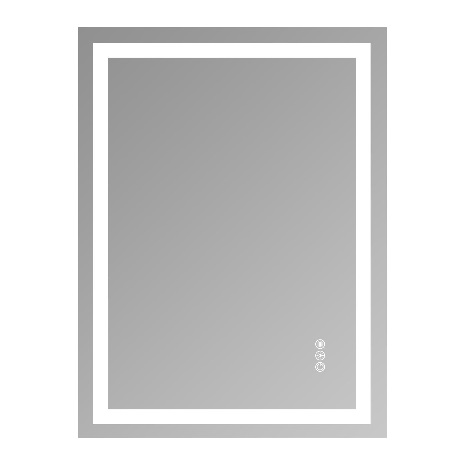 24x32 Inch Frameless Tempered Glass With Dual LED Light Strips For Front And Rear Illumination, Unable To Ship On Weekends, USPS, FedEx