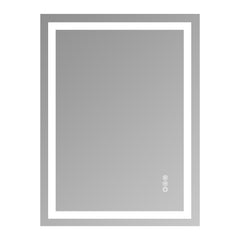 24x32 Inch Frameless Tempered Glass With Dual LED Light Strips For Front And Rear Illumination, Unable To Ship On Weekends, USPS, FedEx