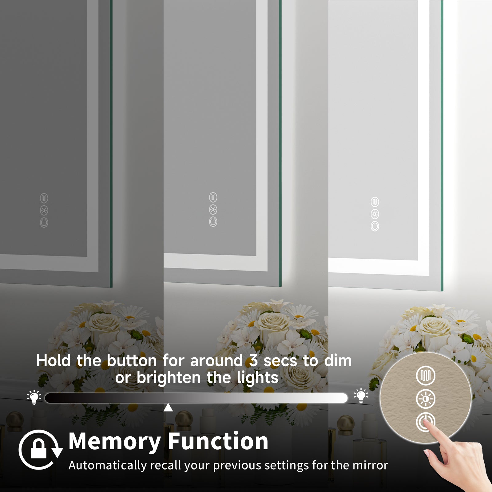 24x32 Inch Frameless Tempered Glass With Dual LED Light Strips For Front And Rear Illumination, Unable To Ship On Weekends, USPS, FedEx