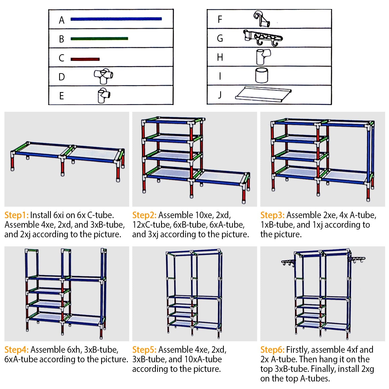 1Pc Metal Garment Rack Shoe Clothing Organizer Shelves Freestanding Multifunctional Clothes Wardrobe