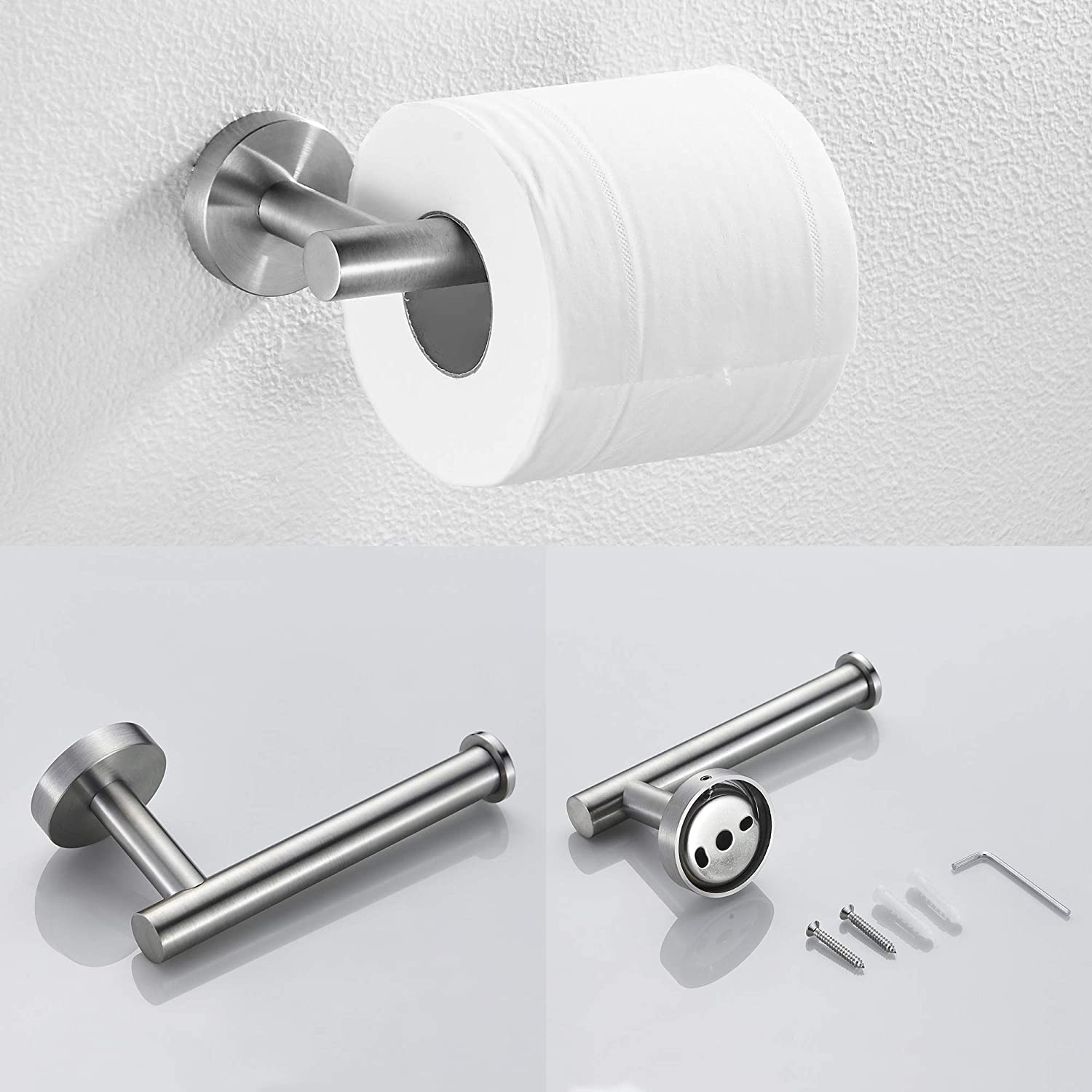 3-piece Set Of Bathroom Hangers And Towel Racks