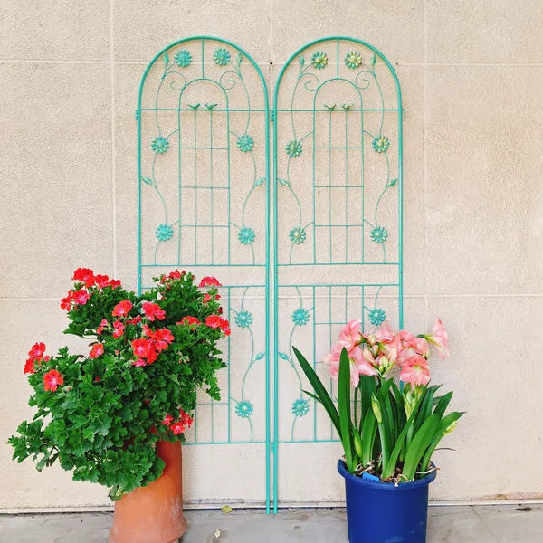 4 Pack Metal Garden Trellis 71" X 19.7" Rustproof Trellis For Climbing Plants Outdoor Flower Support