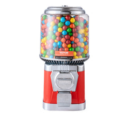 16'H Gumball Machine Vending Coin Bank Vintage Candy Dispenser PC Red