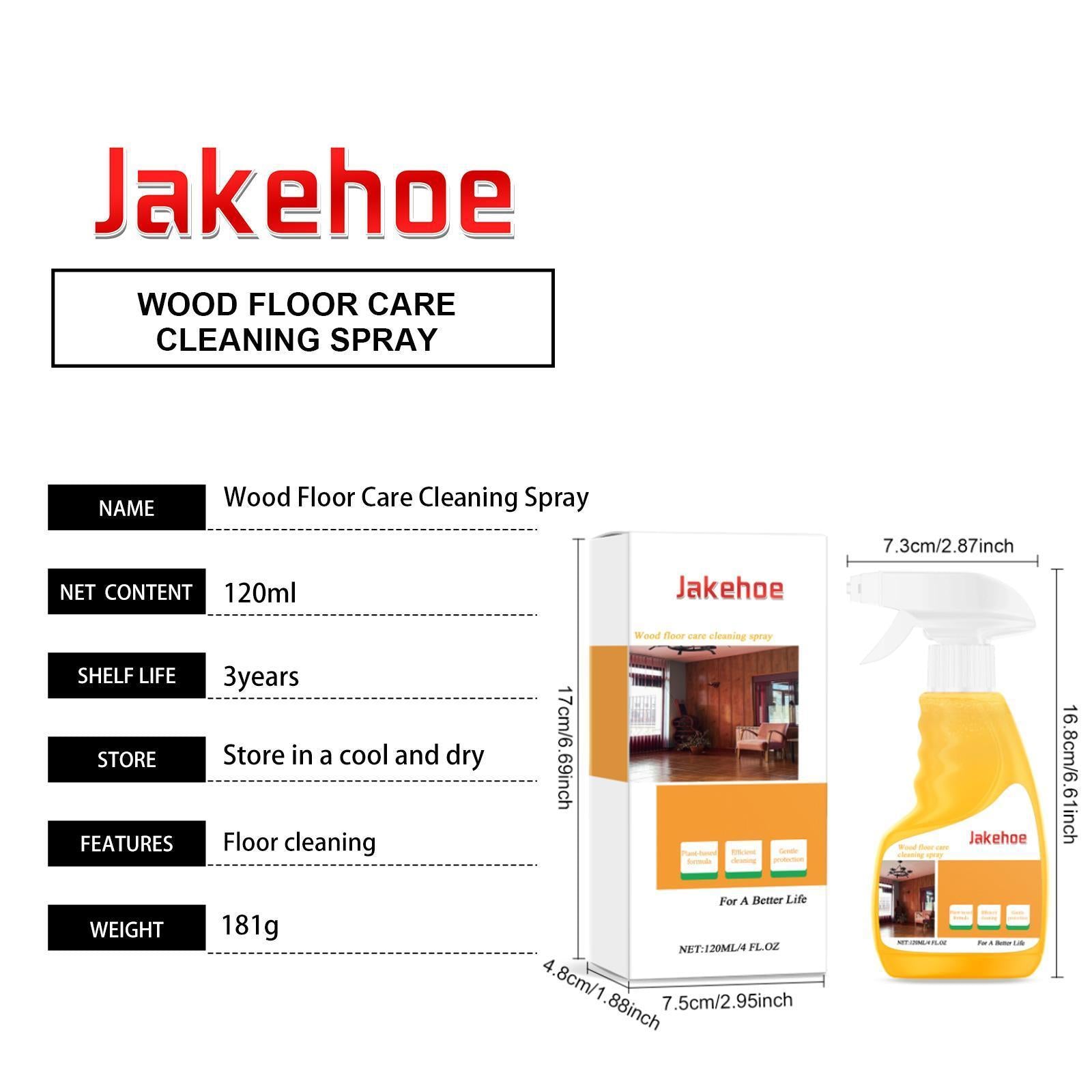 Jackho Floor Beeswax Polishing Cleaning Spray Floor Maintenance Anti-crack Color Protection Nourishment