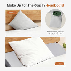 Bed Wedge Pillow With Headboard - High-density Foam Fills The Gap Between The Mattress And The Headboard