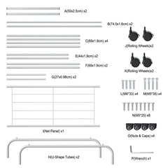 Garment Hanging Rack Clothing Hanging Rail Pillow Shoe Display Organizer Stand Rolling Wheel Clothes Organizer