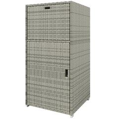 Outdoor Towel Rack For Pool W Drawer & Cabinet, Gray