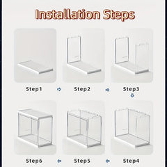 The Ins-style Blind Box Storage Box Uses Food-grade Material, With Adjustable Partitions And Transparent Display Design