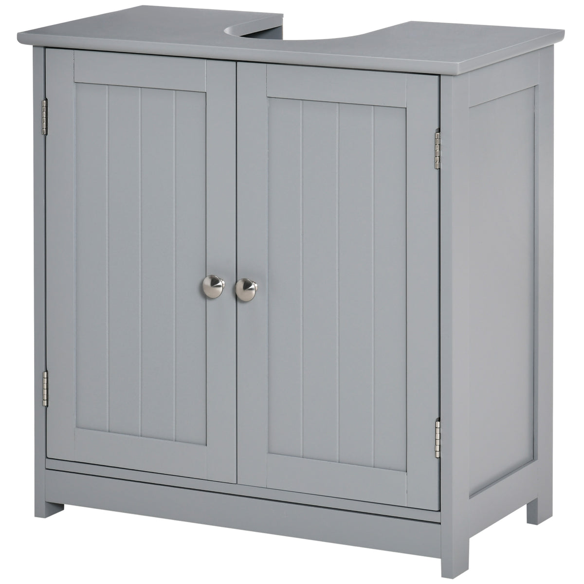 Bathroom Vanities, Bathroom Sink Cabinets with U-Shape Cut-Out and Adjustable Internal Shelf, Gray