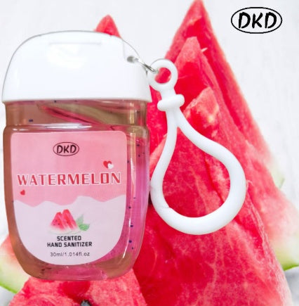 DKD 2pack 1.014fl.oz Hand Sanitizer With Hook Mint Watermelon Scented Cleaning Wash-free For Home Travel Outdoor