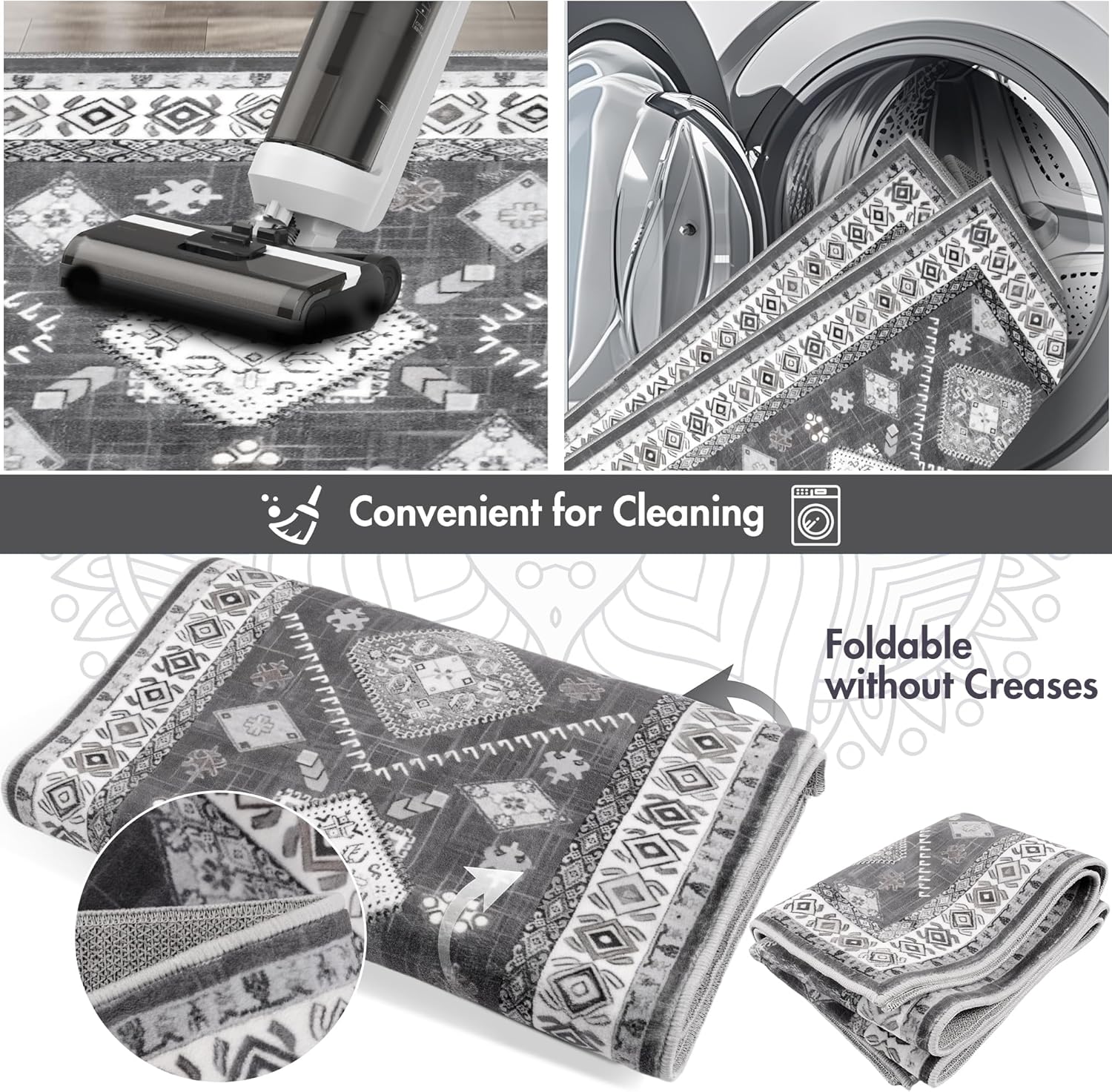 Boho Kitchen Rugs Sets 4 Piece With Runner Floral Kitchen Floor Mat Carpet Farmhouse Kitchen Rugs And Mats Non Skid Washable Runner Rug For Kitchen Floor Sink