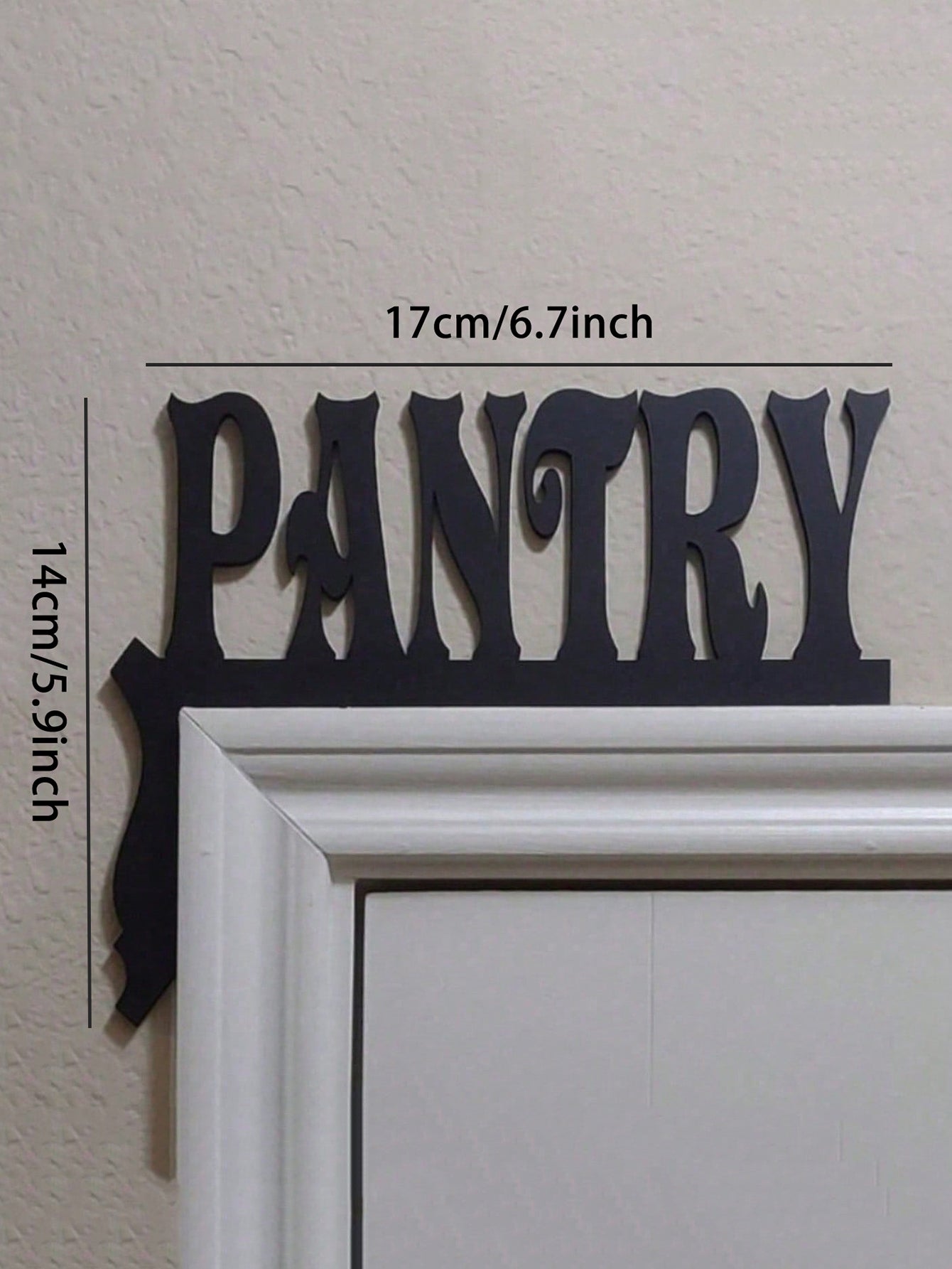 Vintage Farmhouse Pantry Sign - Hand Painted Rustic Wooden Wall Art