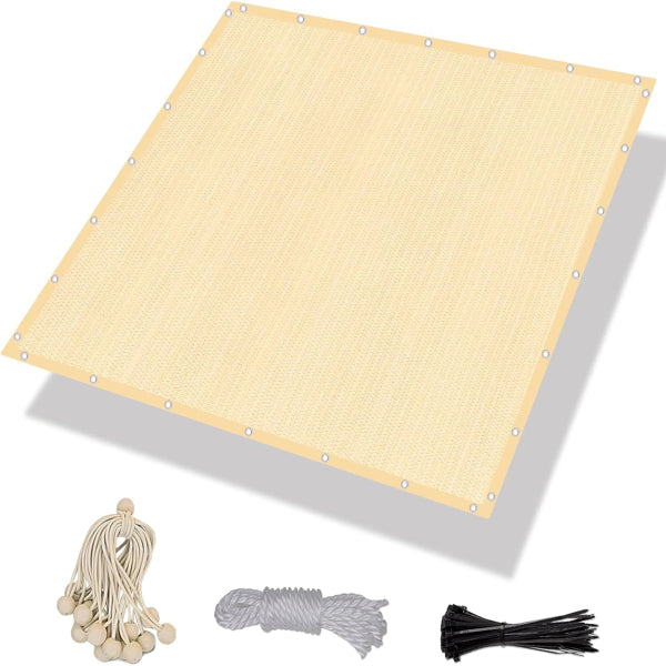 3'X6' Wheat HDPE Sun Shade Cloth