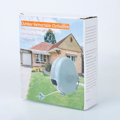 Retractable Clothesline Outdoor 49FT PVC Automatic Washing Dryer Cord Easy Hanging Rope For Wet Dry Clothes