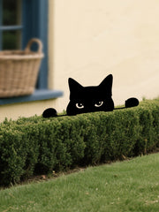 Pawsitively Purrfect Whimsical Metal Cat Garden Decor
