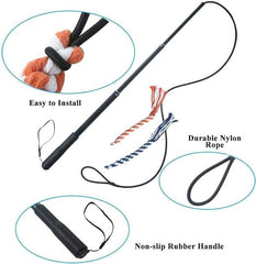 Dog Extendable Teaser Wand Pet Flirt Stick Pole Puppy Chasing Tail Interactive Toy For Small Medium Large Dogs Training Playing Exercise