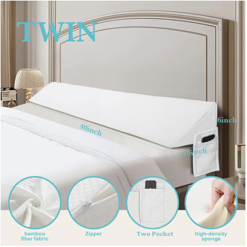 Air Layer Wedge Pillow-white