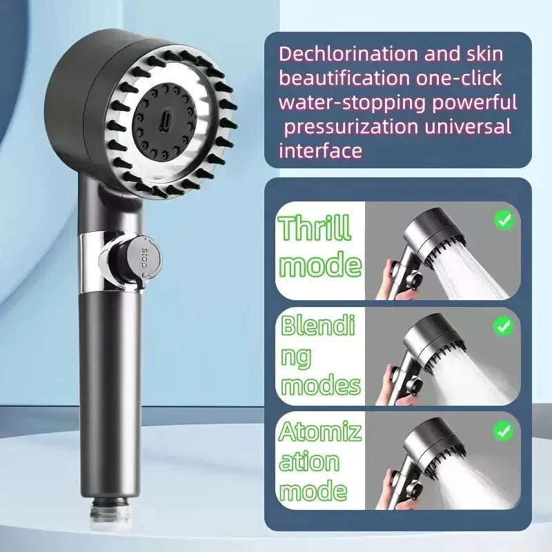 On Shower Drops Head Filtered Showerhead, Turbo Showerhead, Shower Head With Filter, Filtered Shower Head With Handheld, Turbo Showerhead With Visible Window