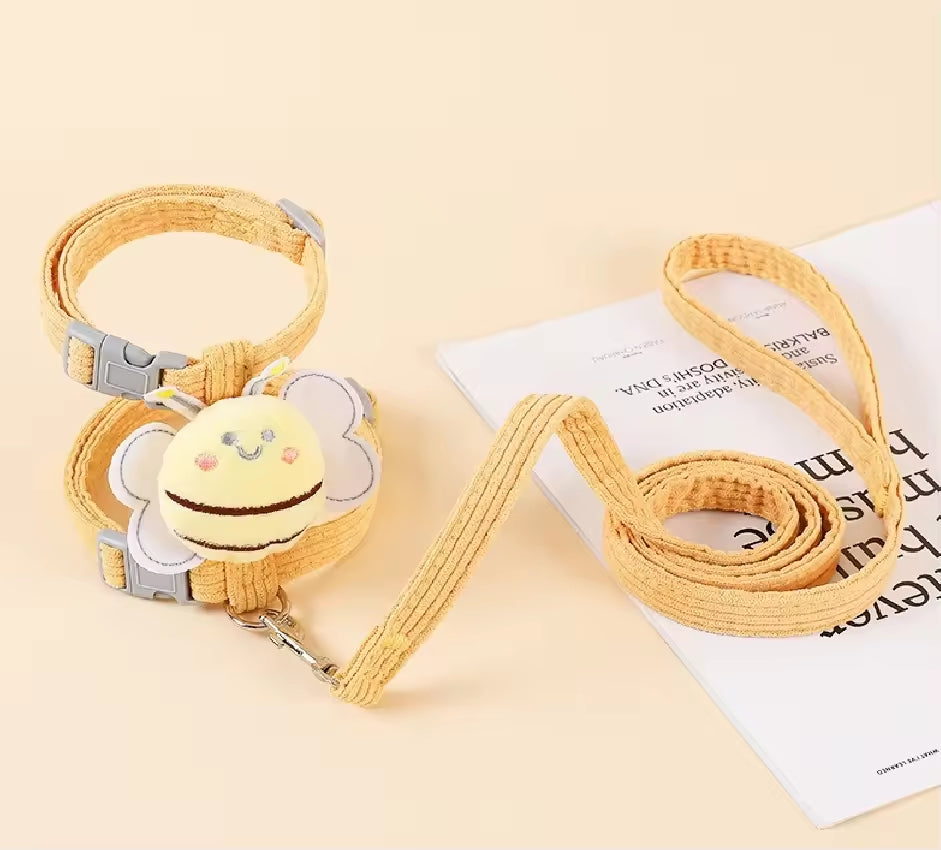 Kitten Harness Vest With Wing Decoration, Strap Set For Cats And Small Dogs, Adjustable Pet Cat Harness Accessories