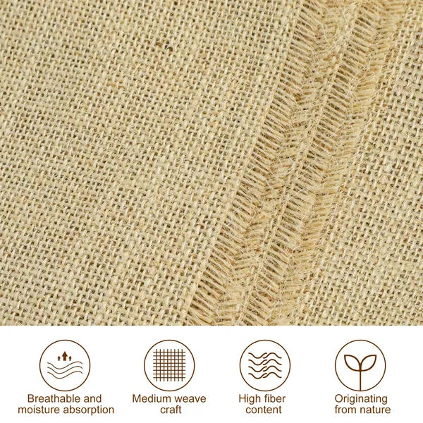 63inch*30ft Eco-Friendly Jute Mulch, Gardening Ground Cover, Plant Mulch, Weed Control, Soil Erosion Prevention, Biodegradable Material