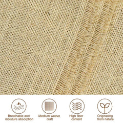 63inch*30ft Eco-Friendly Jute Mulch, Gardening Ground Cover, Plant Mulch, Weed Control, Soil Erosion Prevention, Biodegradable Material