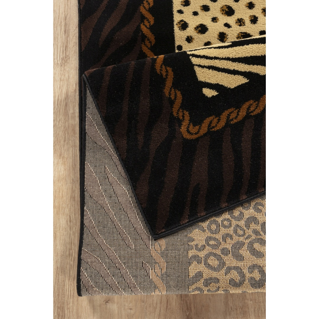 Tribes GCYLS4012 Multi 5 Ft. 3 In. X 7 Ft. 3 In. Animal Print Area Rug