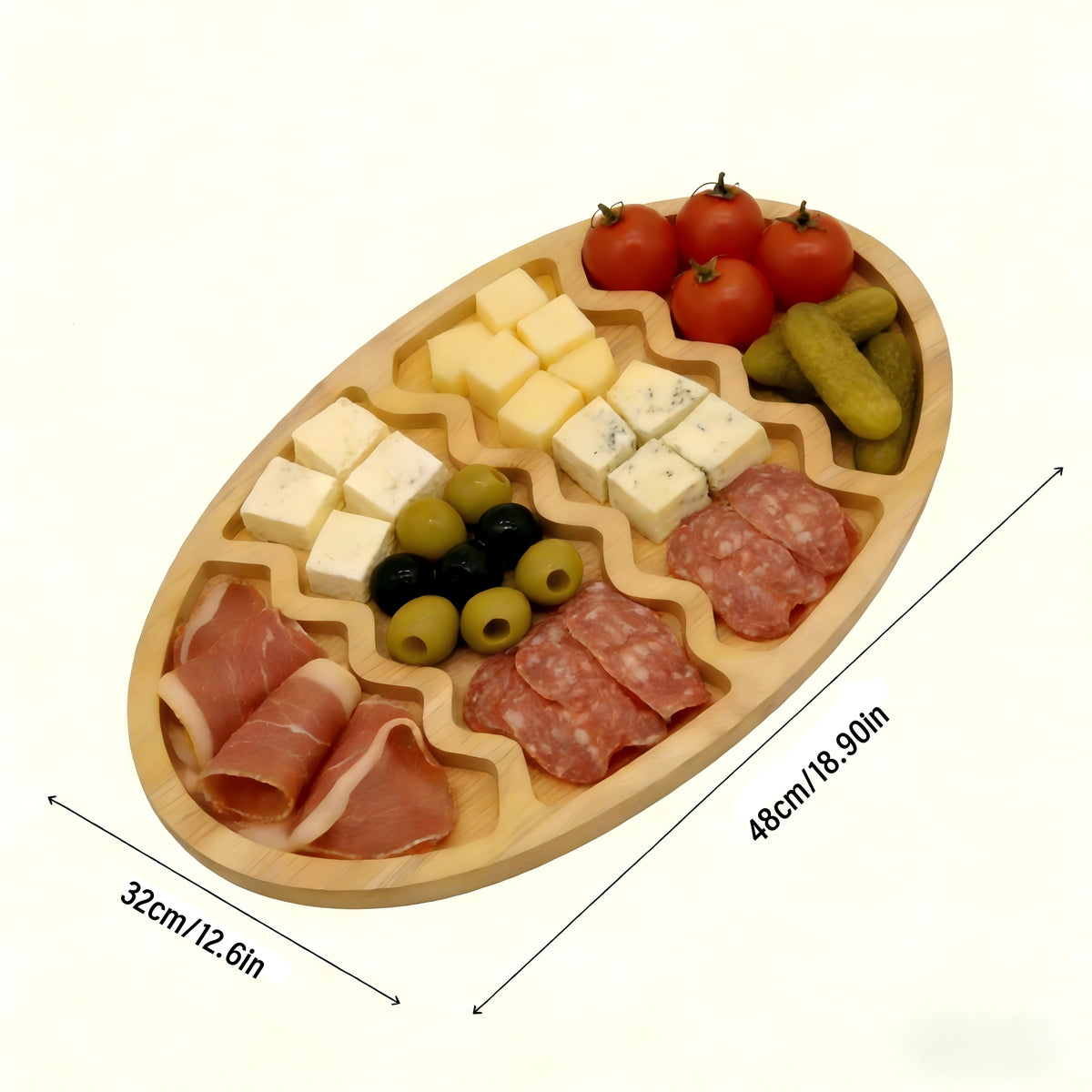 Creative Unvarnished Wooden Cartoon Christmas Tray For Home Desktop
