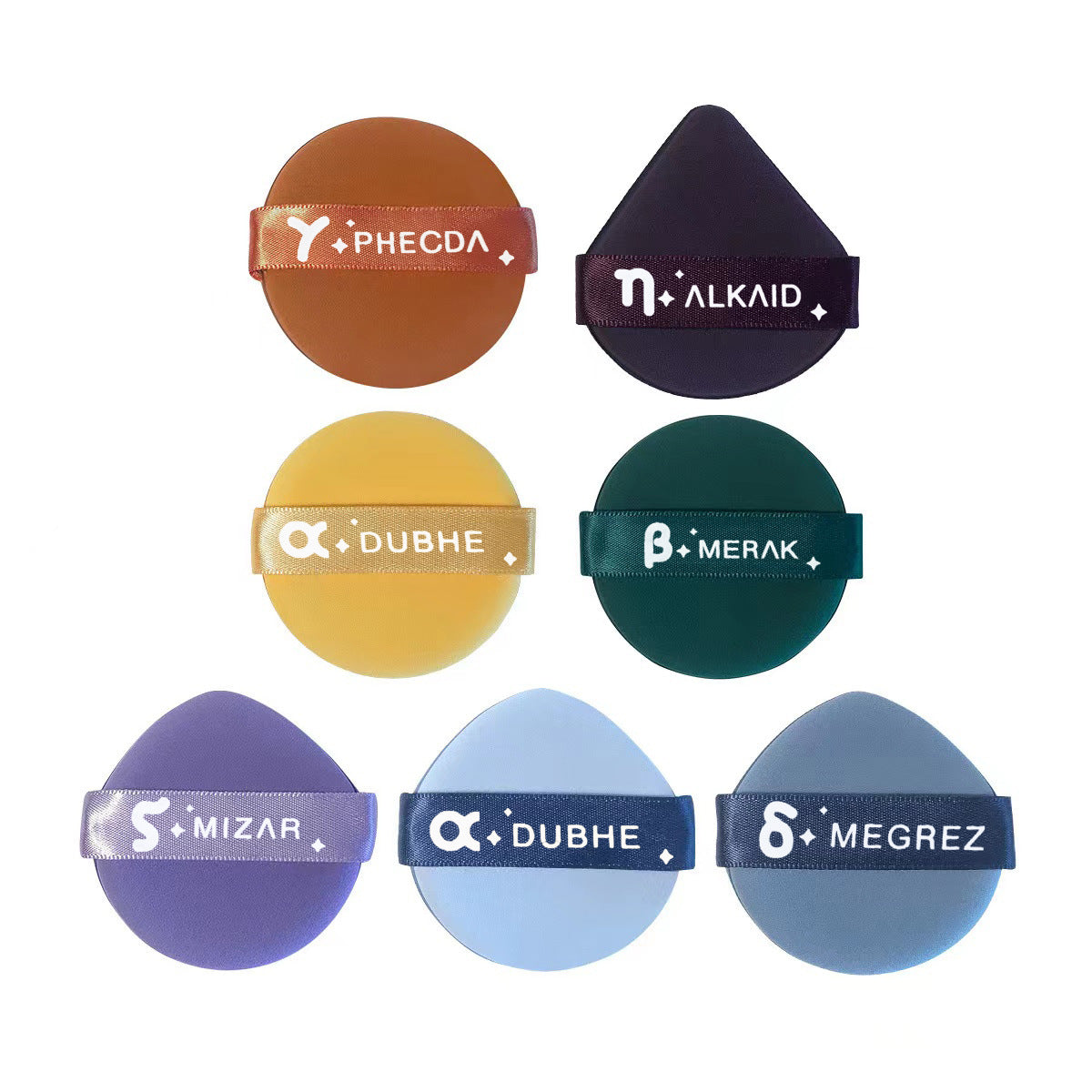 Seven - Star Makeup Puff 7 - Pack