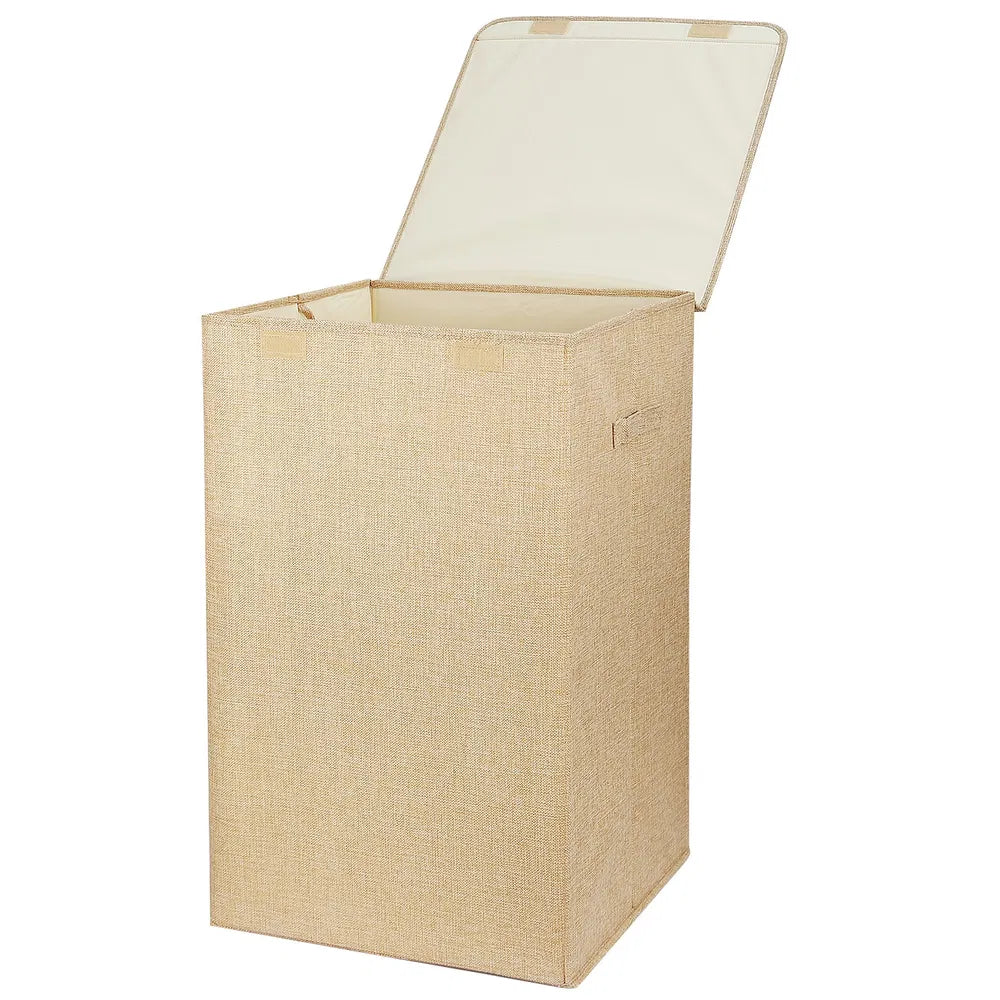 Foldable Laundry Hampers Washing Clothes Laundry Basket With Lid Handles Storage Organizer