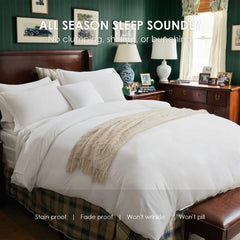 This High-quality White And Pink Oversized Solid Color Duvet Cover Set Includes One Duvet Cover And Two Pillowcases. Its Universally Appealing Design Creates A Warm And Cozy Atmosphere For Any Campus