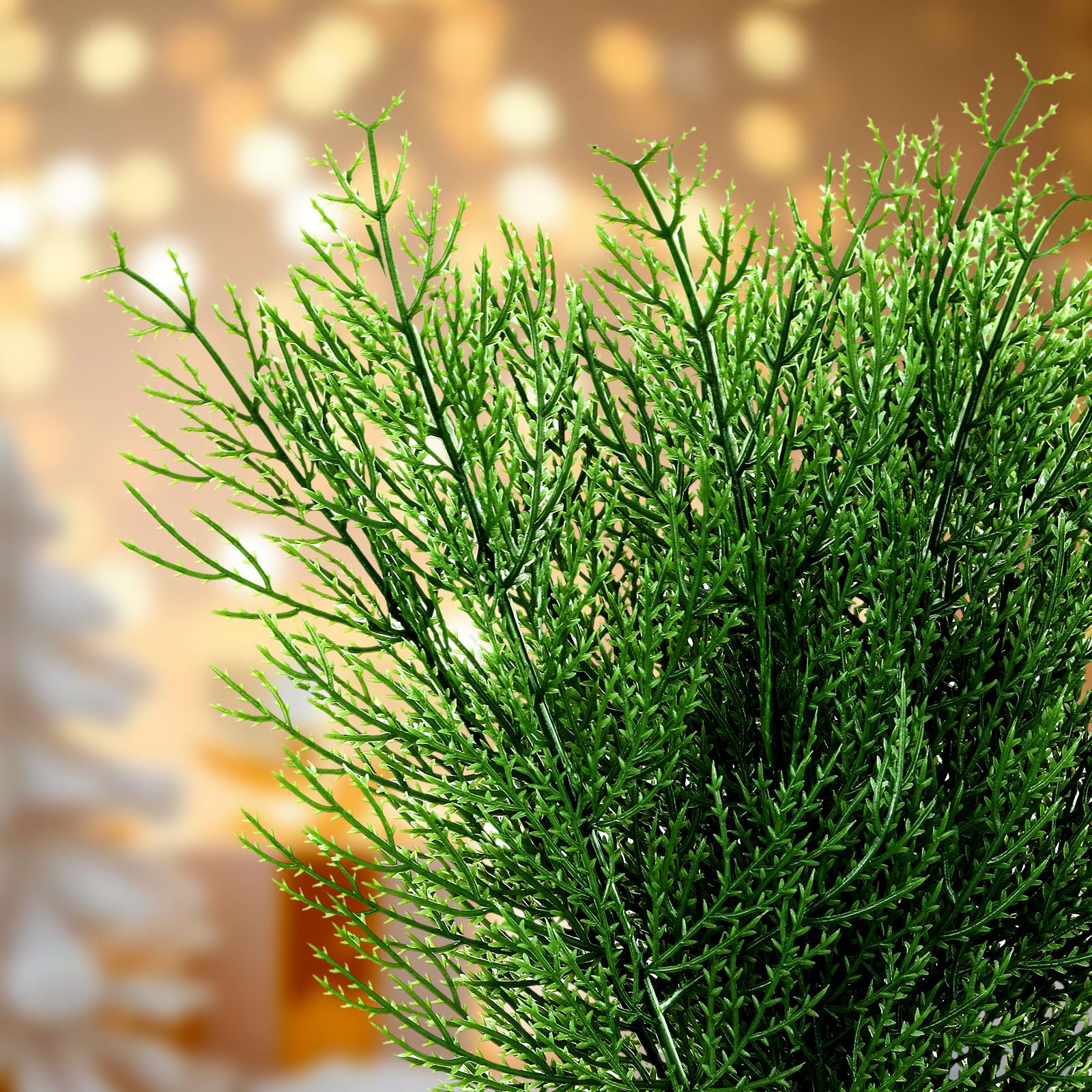 60 Pieces Artificial Pine Branches, Artificial Cedar Stems And Artificial Snow Pine Branches For Christmas Decoration Christmas Picks For DIY Garland Craft Family Kitchen Holiday Decoration Clearance